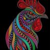 Colorful Mandala Chicken Diamond Panting