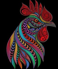 Colorful Mandala Chicken Diamond Panting