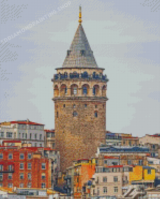 Galata Tower Diamond Painting