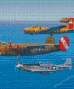 Military WWII Air Planes Diamond Painting