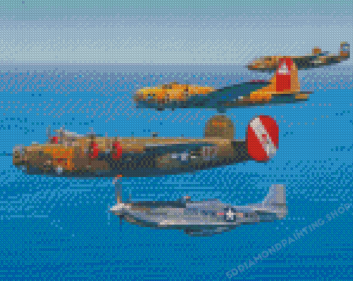 Military WWII Air Planes Diamond Painting