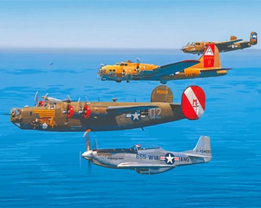 Military WWII Air Planes Diamond Painting