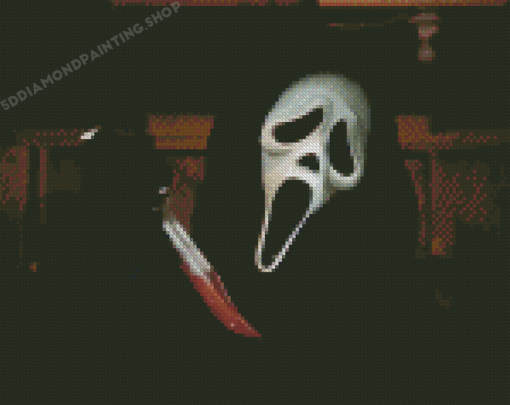 Scary Ghostface Diamond Painting