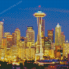 Seattle Space Needle Tower Diamond Painting