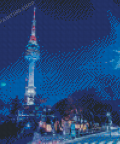 Seoul Tower Diamond Painting