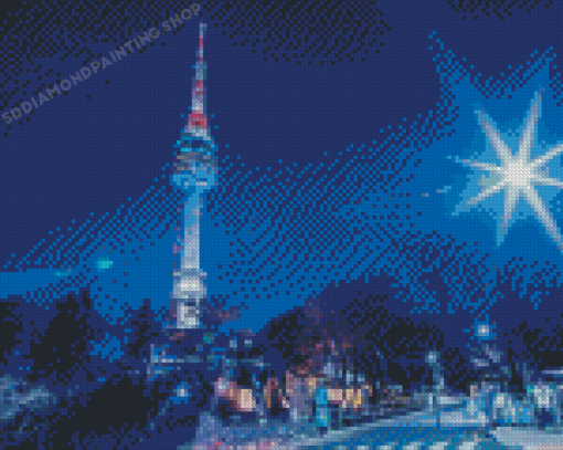 Seoul Tower Diamond Painting