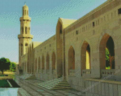 Sultan Qaboos Grand Mosque Diamond Painting