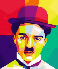 Charlie Chaplin Pop Art Diamond Painting