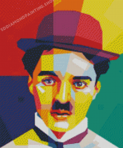 Charlie Chaplin Pop Art Diamond Painting