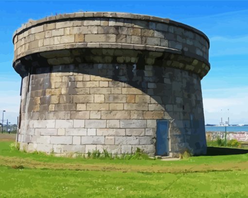 Martello Tower Building Diamond Painting