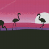 Flamingo Silhouette Diamond Painting