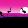 Flamingo Silhouette Diamond Painting