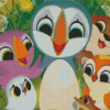 Puffin Rock Animation Diamond Painting
