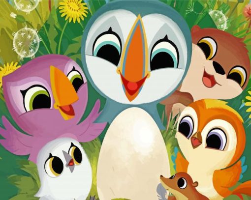 Puffin Rock Animation Diamond Painting
