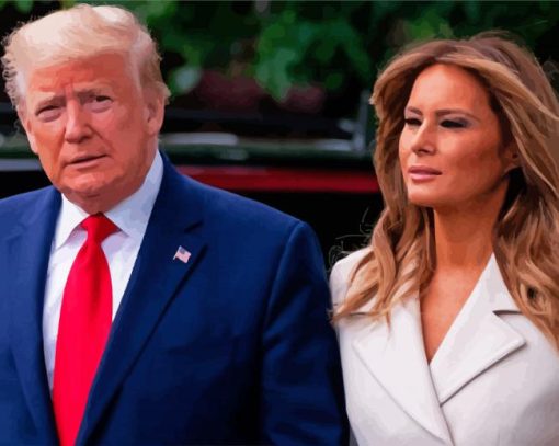 Donald Trump And Melania Diamond Painting