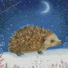 Christmas Hedgehog Diamond Painting