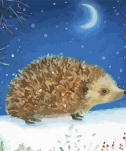 Christmas Hedgehog Diamond Painting