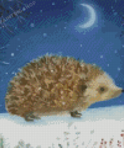 Christmas Hedgehog Diamond Painting