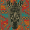 African Mandala Zebra Diamond Painting