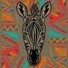 African Mandala Zebra Diamond Painting