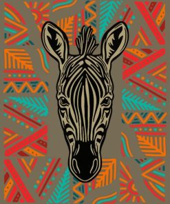 African Mandala Zebra Diamond Painting