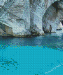 Blue Caves Diamond Painting