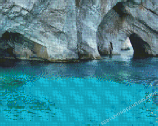 Blue Caves Diamond Painting