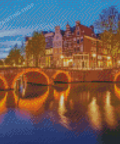 Keizersgracht Canal Diamond Painting