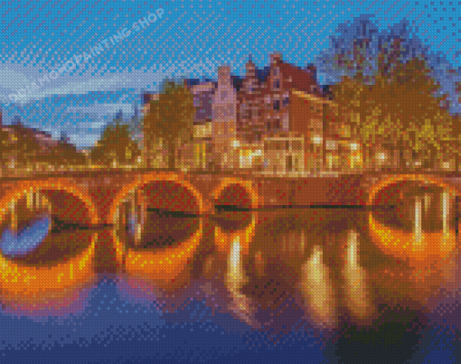 Keizersgracht Canal Diamond Painting