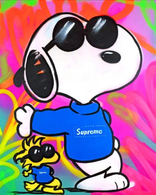 Supreme Snoopy Diamond Painting