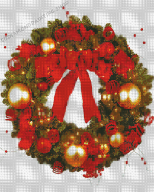 Christmas Wreath Diamond Painting