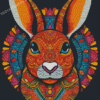 Colorful Mandala Rabbit Diamond Painting