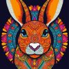 Colorful Mandala Rabbit Diamond Painting