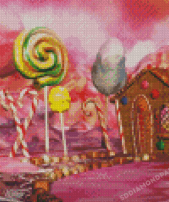 Dreamy Candy House Diamond Painting