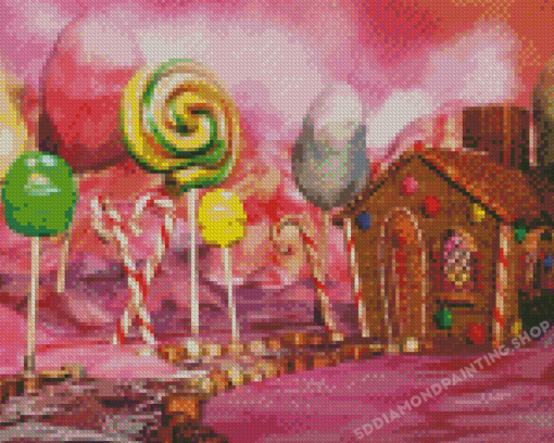 Dreamy Candy House Diamond Painting