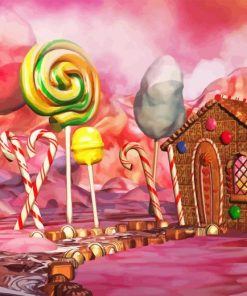 Dreamy Candy House Diamond Painting