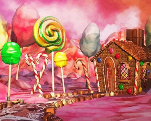 Dreamy Candy House Diamond Painting