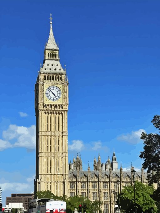 Iconic Big Ben Tower Diamond Painting