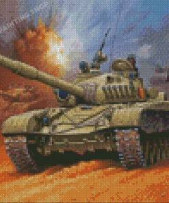 Military Tank War Diamond Painting