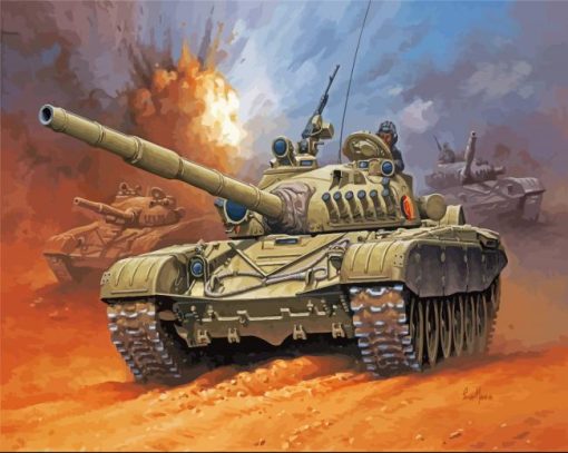 Military Tank War Diamond Painting