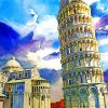 Leaning Tower of Pisa Diamond Painting