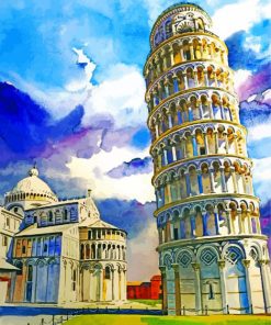 Leaning Tower of Pisa Diamond Painting