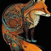 Red Fox Mandala Diamond Painting