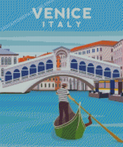 Rialto Venice Poster Diamond Painting