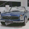 Vintage Blue Mercedes Roadster Diamond Painting