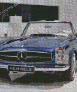 Vintage Blue Mercedes Roadster Diamond Painting