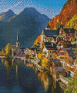 Hallstatt Lake Austria Diamond Painting