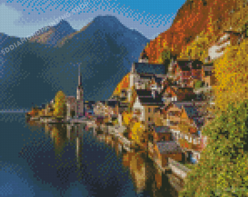 Hallstatt Lake Austria Diamond Painting