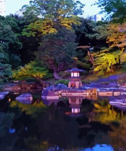 Rikugien Garden In Japan Diamond Painting