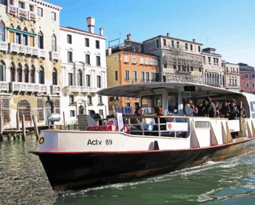 Vaporetto Water Borne Venice Diamond Painting